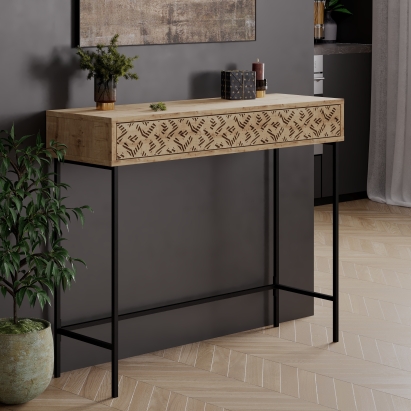 Консоль напольная HEATON CONSOLE OAK OAK OAK 110X36X90 СМ. (LEV00718)