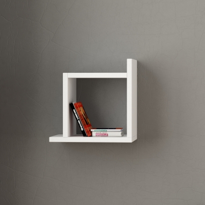 Полка фигурная BOX SHELF WHITE WHITE 30X22X30 СМ. (LEV00889)