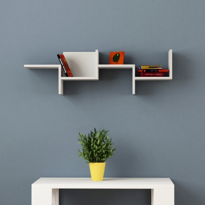 Полка фигурная RAKO SHELF WHITE WHITE 115X22X34 СМ. (LEV00916)