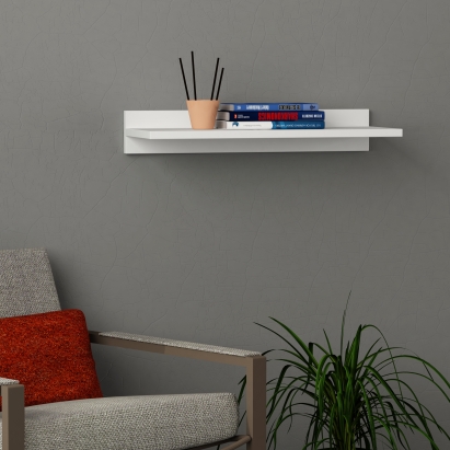 Полка прямая SIMPLE SHELF WHITE WHITE 60X24X10 СМ. (LEV00880)