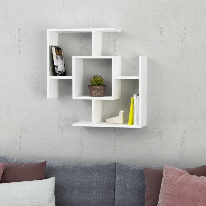 Полка фигурная PARANTEZ SHELF WHITE WHITE 71X20X71 СМ. (LEV00909)