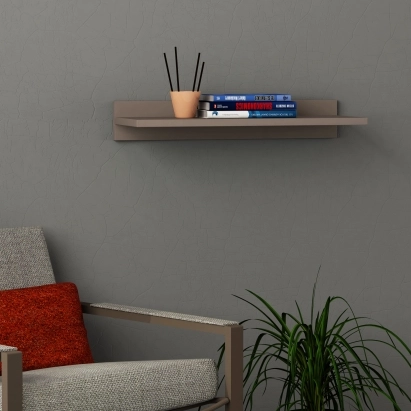Полка прямая SIMPLE SHELF LIGHT MOCHA LIGHT MOCHA 60X24X10 СМ. (LEV00883)