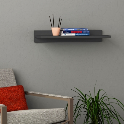 Полка прямая SIMPLE SHELF ANTHRACITE ANTHRACITE 60X24X10 СМ. (LEV00879)