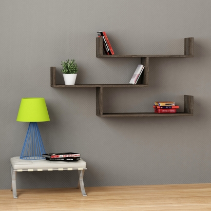 Полка прямая TIBET BOOKCASE DARK COFFEE DARK COFFEE 120X23X66 СМ. (LEV00846)