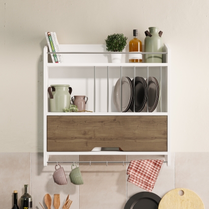 Шкаф настенный PION KITCHEN SHELF WHITE HITIT 77X20X76 СМ. (LEV00944)