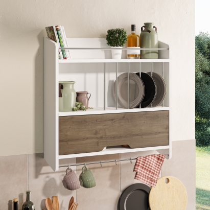 Шкаф настенный PION KITCHEN SHELF WHITE HITIT 77X20X76 СМ. (LEV00944)