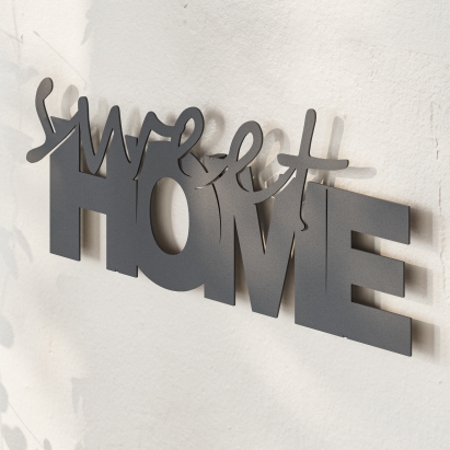 Панно WALL ART SWEET HOME 35X2X14 СМ. (LEV01007)