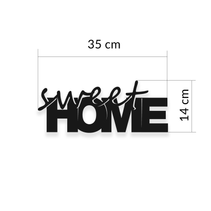 Панно WALL ART SWEET HOME 35X2X14 СМ. (LEV01007)