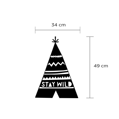 Панно WALL ART NO.19 STAY WILD 34X34X49 СМ. (LEV00957)