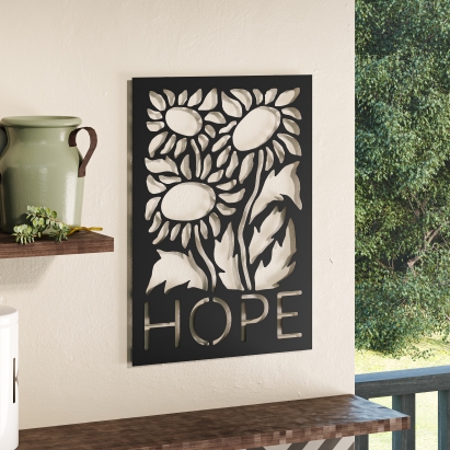 Панно WALL ART HOPE 32X2X45 СМ. (LEV01006)