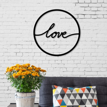 Панно WALL ART NO.17 TO LOVE 45X2X45 СМ. (LEV00949)