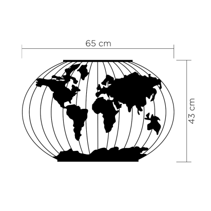 Панно WALL ART MERIDIAN 65X4X43 СМ. (LEV00997)