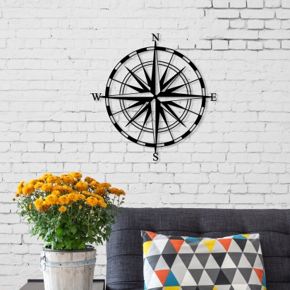 Панно WALL ART NO:23 COMPASS 45X2X45 СМ. (LEV00988)