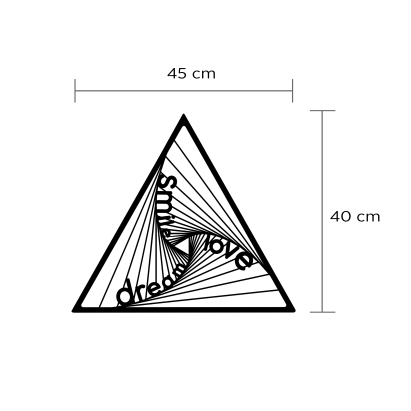 Панно WALL ART NO.12 DSL 45X45X40 СМ. (LEV00986)