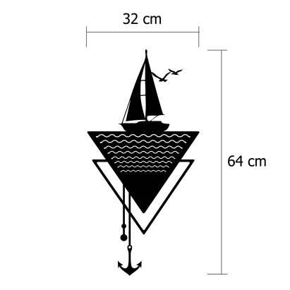 Панно WALL ART NO:32 ANCHOR 32X32X64 СМ. (LEV00974)