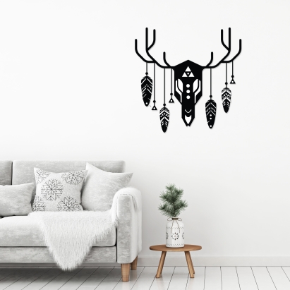 Панно WALL ART NO:47 DEER TOTEM 60X60X60 СМ. (LEV00960)