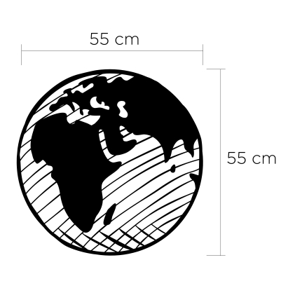 Панно WALL SCULPTURE OUR PLANET 55X3X55 СМ. (LEV01001)