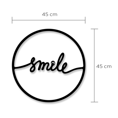 Панно WALL ART NO.8 SMILE 45X2X45 СМ. (LEV00973)