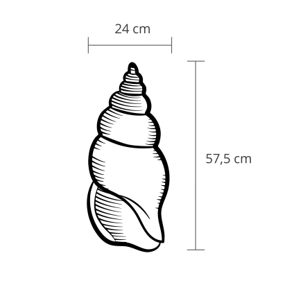 Панно WALL ART NO:29 SHELL 24X3X58 СМ. (LEV00959)