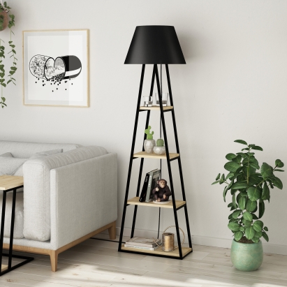 Торшер PAL FLOOR LAMP BLACK OAK 50X22X165 СМ. (LEV01032)