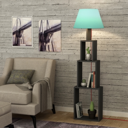 Торшер TOWER FLOOR LAMP BLUE ANTHRACITE 40X20X168 СМ. (LEV01020)