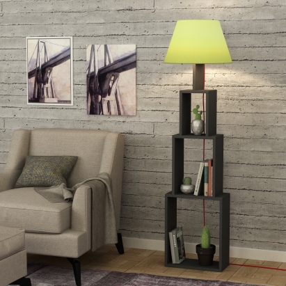 Торшер TOWER FLOOR LAMP GREEN ANTHRACITE 40X20X168 СМ. (LEV01022)