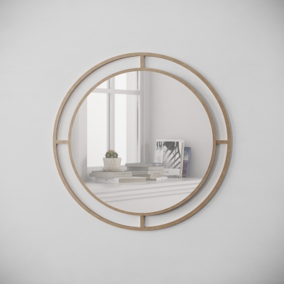 Зеркало настенное BUBBLE MIRROR GOLD 55X2X55 СМ. (LEV01008)