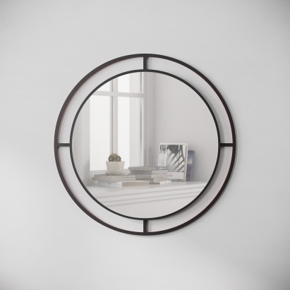 Зеркало настенное BUBBLE MIRROR BLACK 55X2X55 СМ. (LEV01009)