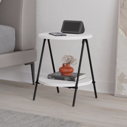 Стол приставной ESSEL SIDE TABLE WHITE WHITE WHITE 35X35X42 СМ. (LEV01075)