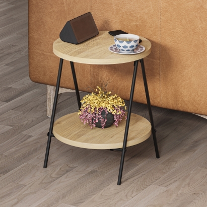 Стол приставной ESSEL SIDE TABLE OAK OAK OAK 35X35X42 СМ. (LEV01076)