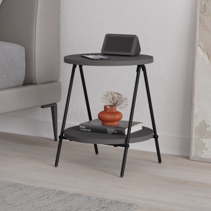 Стол приставной ESSEL SIDE TABLE ANTHRACITE ANTHRACITE ANTHRACITE 35X35X42 СМ. (LEV01077)