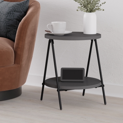 Стол приставной ESSEL SIDE TABLE ANTHRACITE ANTHRACITE ANTHRACITE 35X35X42 СМ. (LEV01077)