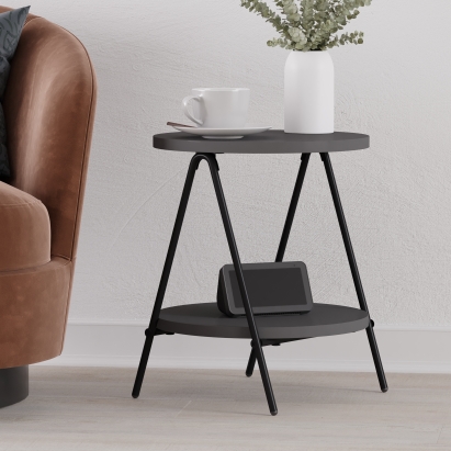 Стол приставной ESSEL SIDE TABLE ANTHRACITE ANTHRACITE ANTHRACITE 35X35X42 СМ. (LEV01077)