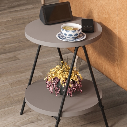 Стол приставной ESSEL SIDE TABLE LIGHT MOCHA LIGHT MOCHA LIGHT MOCHA 35X35X42 СМ. (LEV01078)