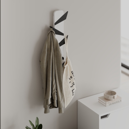 Вешалка для одежды ALESTA HANGER WHITE WHITE  10X4,5X75 СМ. (LEV01088)