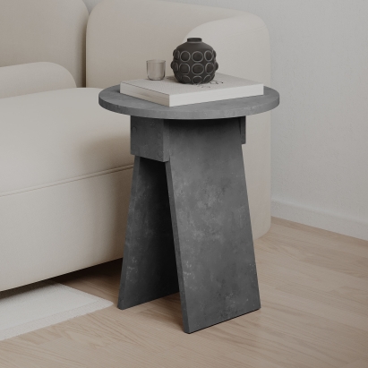 Стол журнальный CHEN COFFEE TABLE RETRO GREY RETRO GREY RETRO GREY 42X42X50 СМ. (LEV01103)