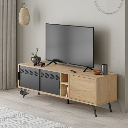 Тумба под ТВ LULIA TV STAND SAPHIRE OAK OAK 148,2X40X48,5 СМ. (LEV01115)