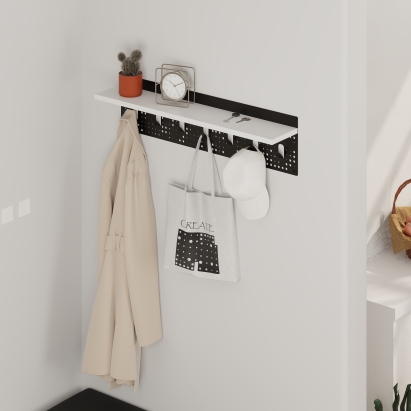 Вешалка для одежды POPY HANGER WHITE WHITE  80X20X15,2 СМ. (LEV01119)