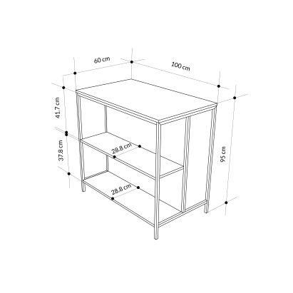 Стол барный DETROIT BAR TABLE WHITE BENDIR WHITE 100X60X95 СМ. (LEV01132)