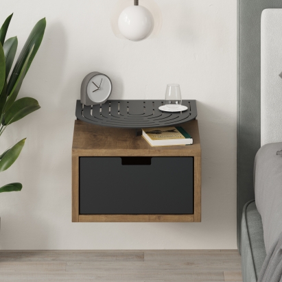 Тумба прикроватная OSLO NIGHTSTAND HITIT Black BLK 33X33,3X24 СМ. (LEV01135)