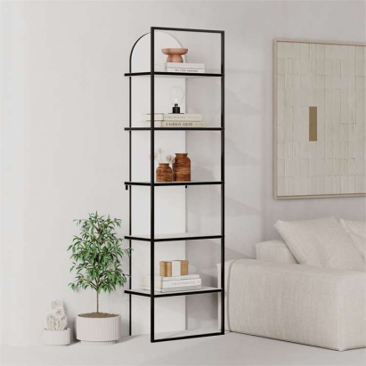 Стеллаж прямой ARCHY BOOKCASE WHITE WHITE BLK 53X32X180 СМ. (LEV01139)