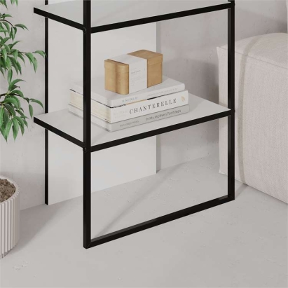 Стеллаж прямой ARCHY BOOKCASE WHITE WHITE BLK 53X32X180 СМ. (LEV01139)