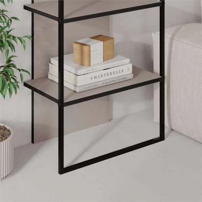 Стеллаж прямой ARCHY BOOKCASE LIGHT MOCHA LIGHT MOCHA BLK 53X32X180 СМ. (LEV01138)