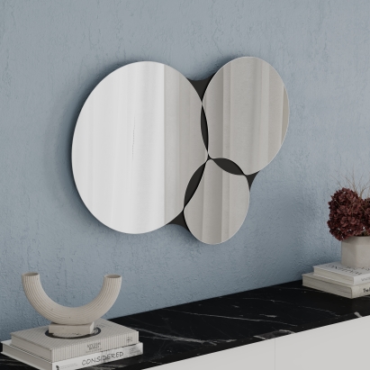 Зеркало настенное GORA MIRROR BLACK BUTE 75X2,2X51 СМ. (LEV01141)