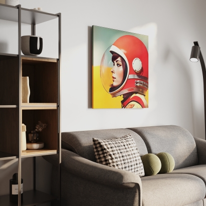 Постер MODERN ART ASTRONAUT 80X2X80 СМ. (LEV01166)