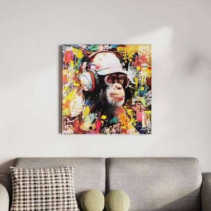 Постер MODERN ART MONKEY 80X2X80 СМ. (LEV01165)