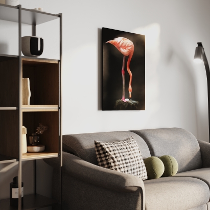 Постер MODERN ART FLAMINGO 60X2X80 СМ. (LEV01172)