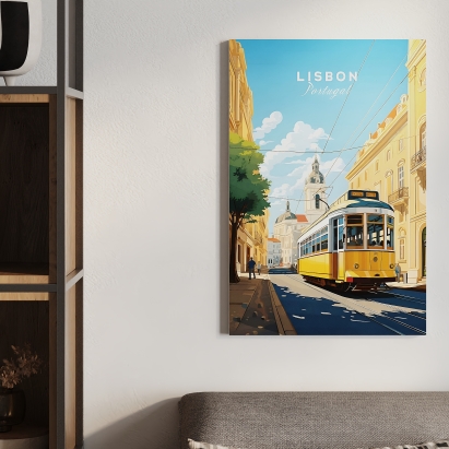 Постер MODERN ART LISBON 40X2X60 СМ. (LEV01169)