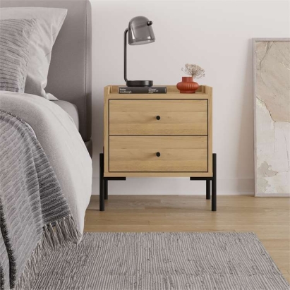 Тумба прикроватная MALTA NIGHTSTAND OAK OAK OAK 48,6X35X52,4 СМ. (LEV01178)