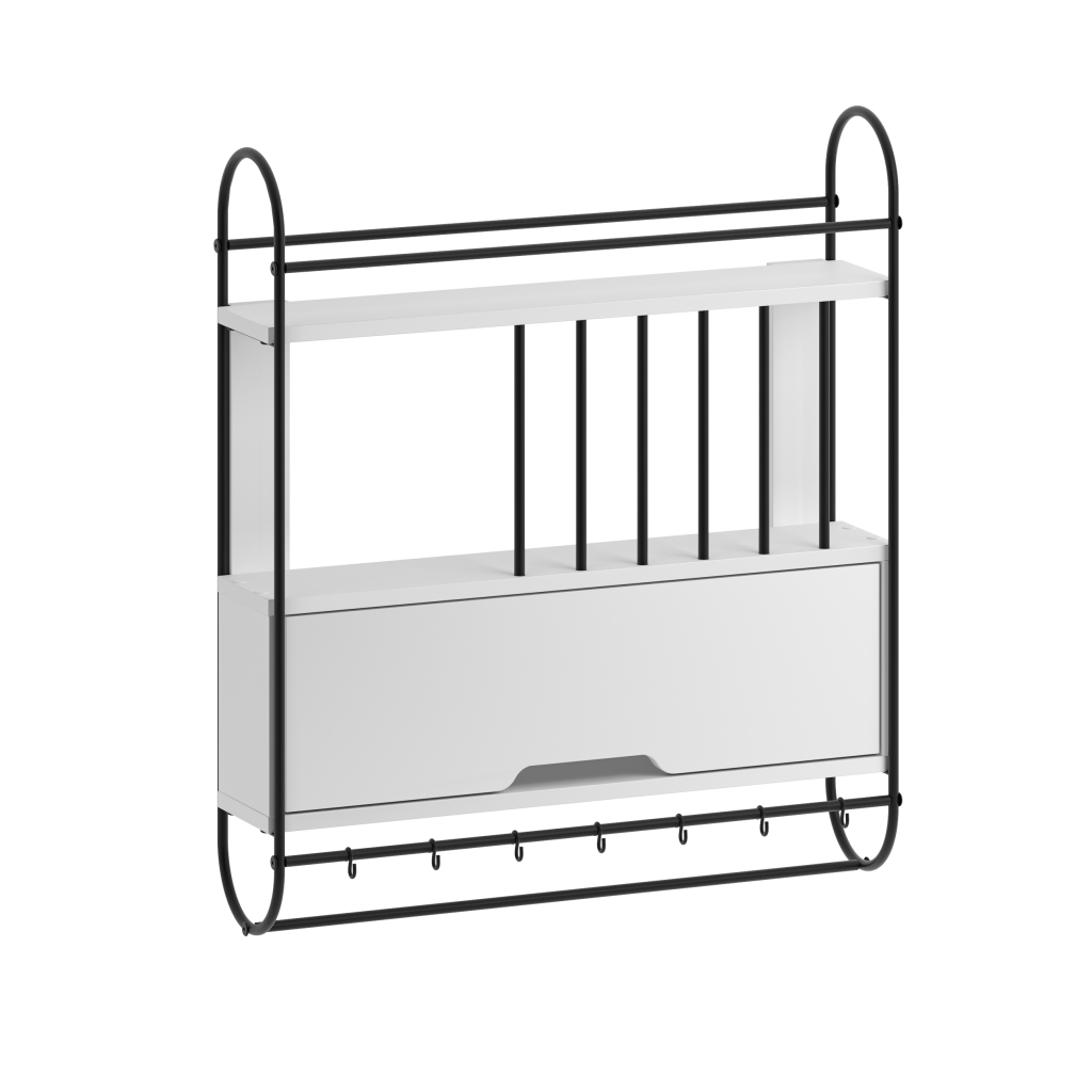 Шкаф настенный HOLI KITCHEN SHELF WHITE WHITE 77X18X87 СМ. (LEV00945 ...